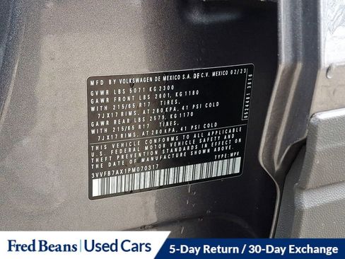 Certified 2023 Volkswagen Tiguan S w/ Driver Assistance Package image 27