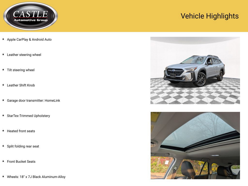 Certified 2025 Subaru Outback Onyx Edition AWD/4WD image 7