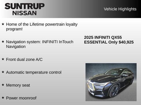 Used 2025 INFINITI QX55 Essential image 8