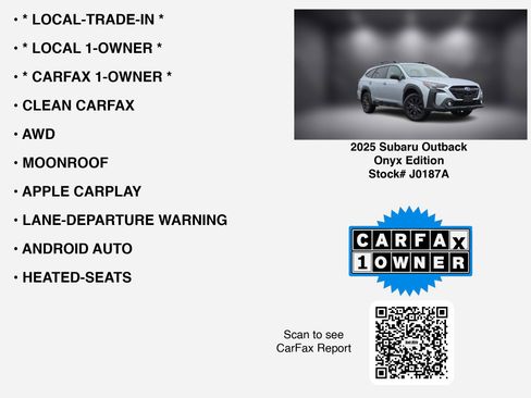 Used 2025 Subaru Outback Onyx Edition AWD/4WD image 7