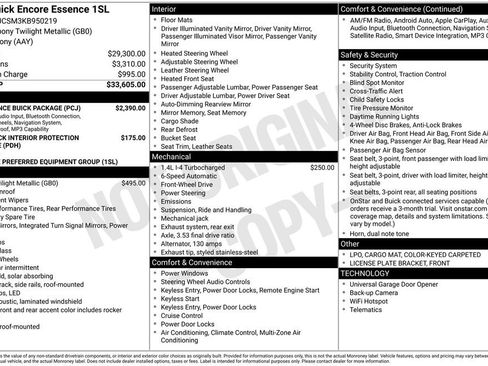 Used 2019 Buick Encore Essence w/ Experience Buick Package image 35