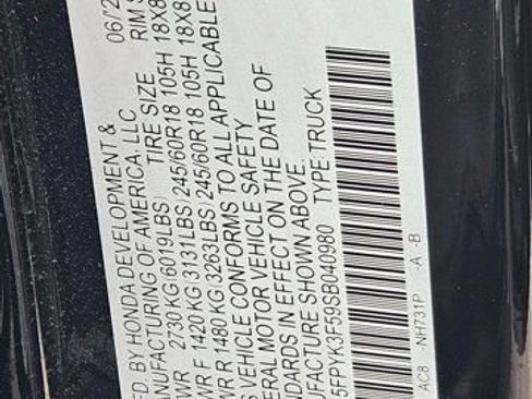 Used 2025 Honda Ridgeline RTL image 36