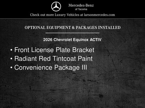 Used 2026 Chevrolet Equinox ACTIV w/ Convenience Package III FWD image 3
