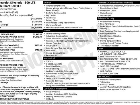 Used 2019 Chevrolet Silverado 1500 LTZ w/ LTZ Plus Package image 9