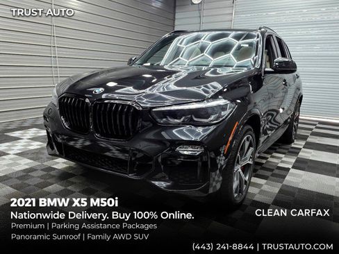 Used 2021 BMW X5 M50i w/ Premium Package AWD/4WD image 1