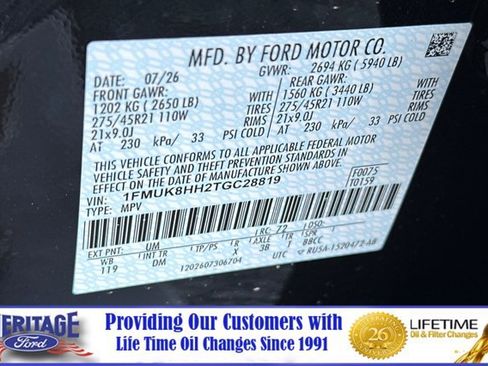 New 2026 Ford Explorer Platinum w/ LUX Leather Package AWD/4WD image 29