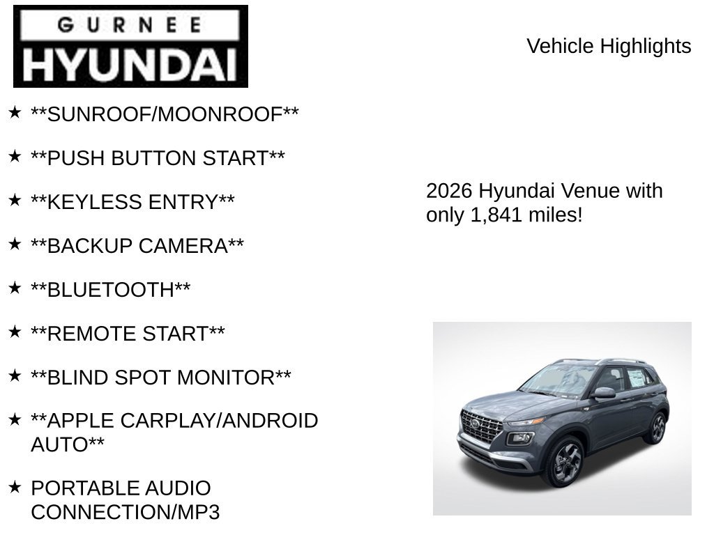 Used 2026 Hyundai Venue SEL FWD image 7
