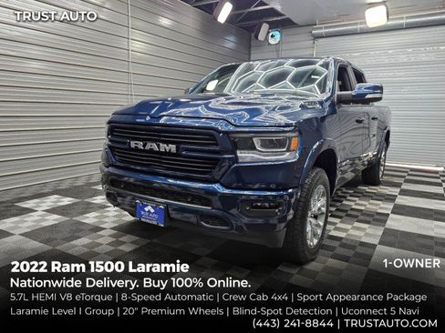 Used 2022 RAM 1500 Laramie w/ Sport Appearance Package AWD/4WD image 1