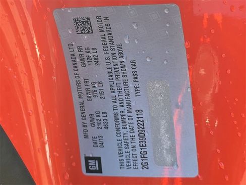 Certified 2013 Chevrolet Camaro LT w/ RS Package image 35