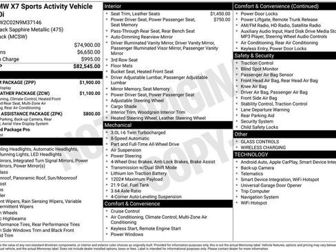 Used 2022 BMW X7 xDrive40i w/ Premium Package image 20