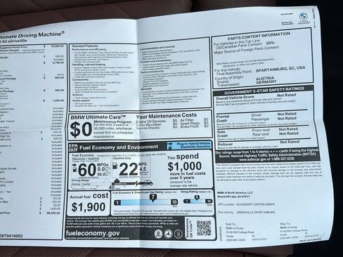Certified 2026 BMW X5 xDrive50e w/ M Sport Package AWD/4WD image 25