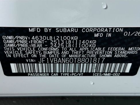 New 2026 Subaru WRX Limited image 23