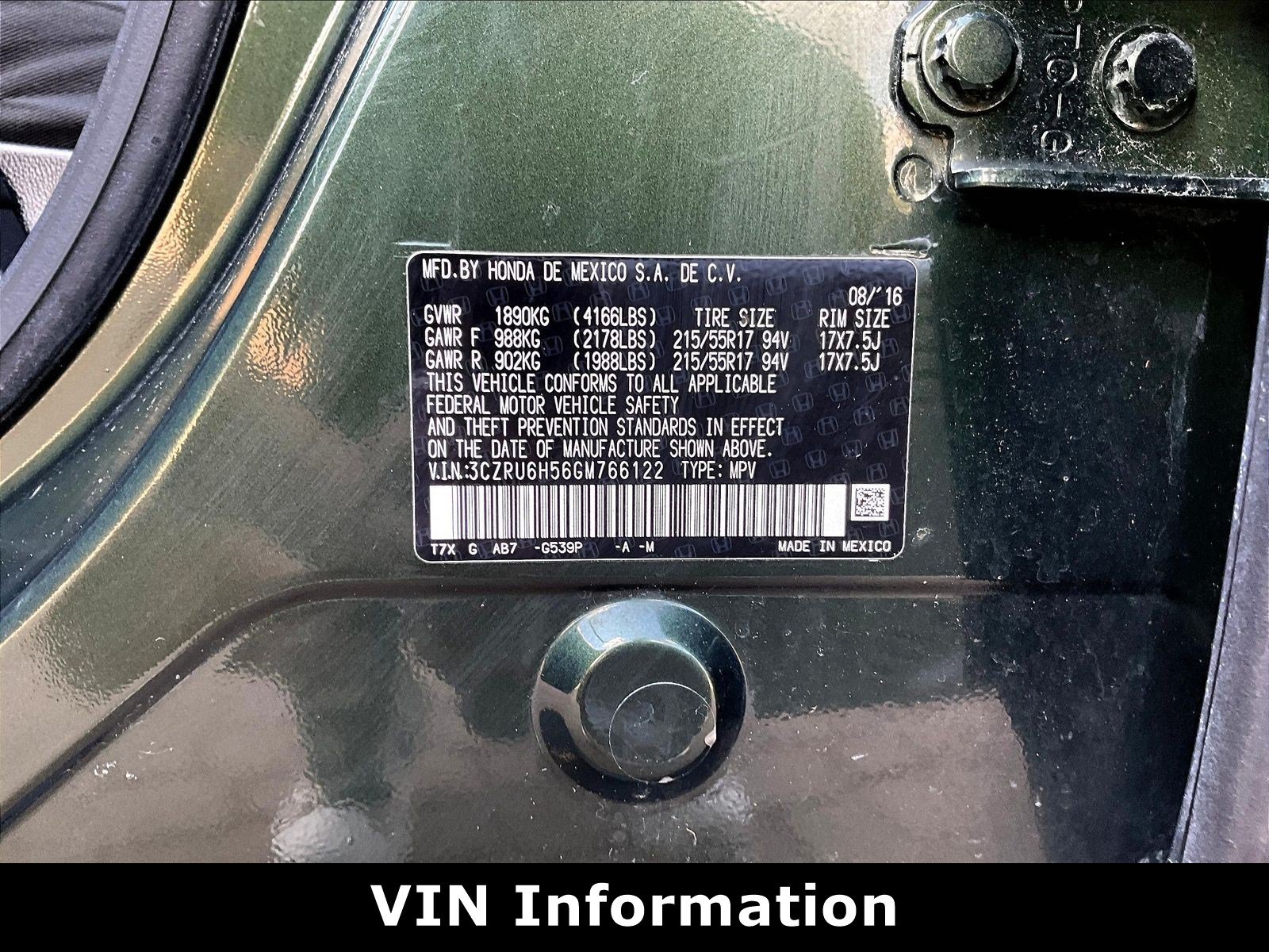Used 2016 Honda HR-V EX image 18