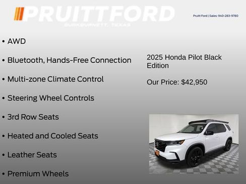 Used 2025 Honda Pilot Black Edition image 6