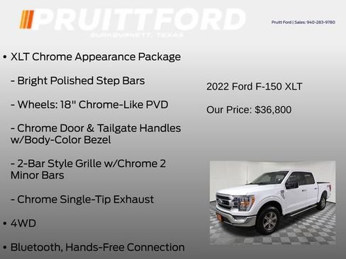 Used 2022 Ford F150 XLT w/ Equipment Group 302A High AWD/4WD image 25