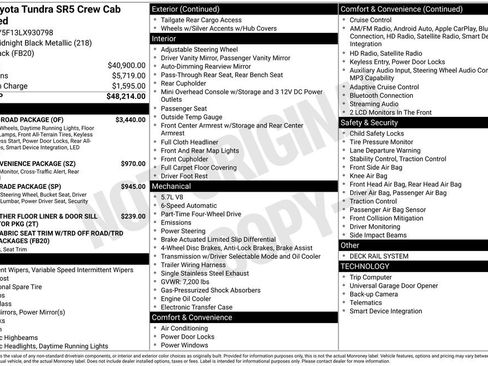 Used 2020 Toyota Tundra SR5 w/ TRD Off-Road Package AWD/4WD image 5