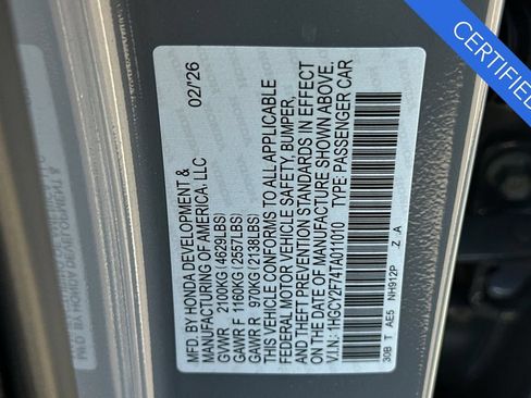Certified 2026 Honda Accord Sport image 32