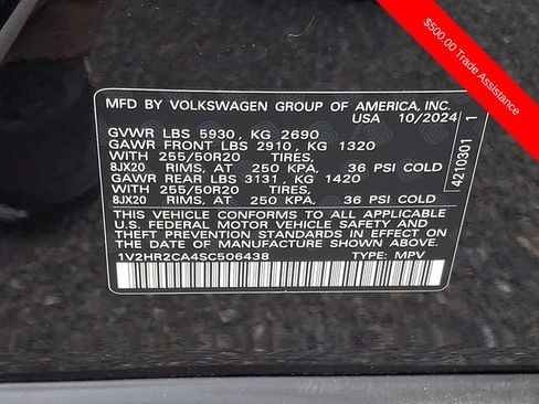 Used 2025 Volkswagen Atlas SE AWD/4WD image 29