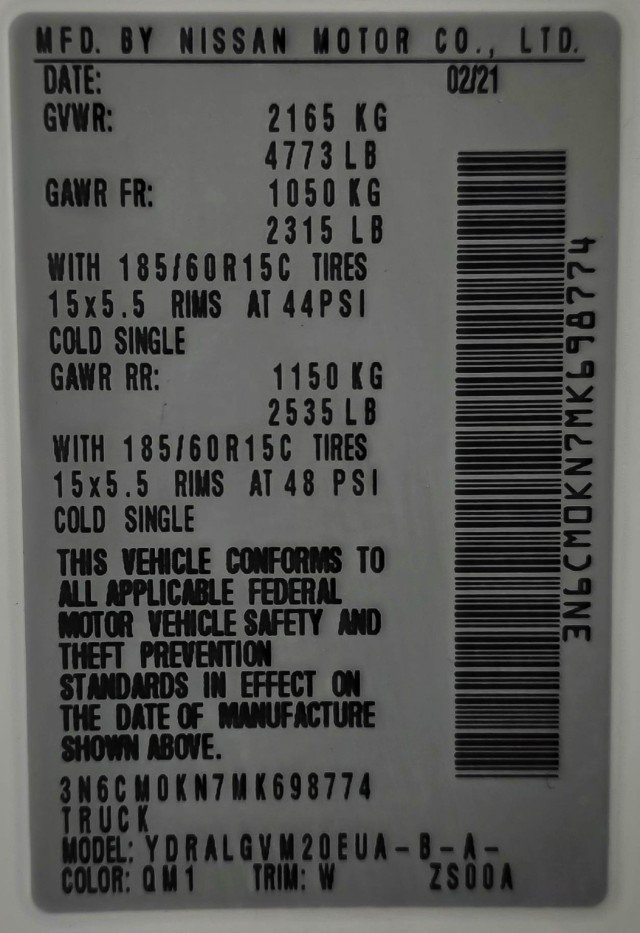 Used 2021 Nissan NV200 SV FWD image 34