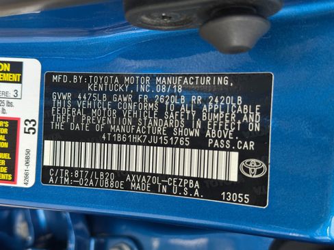 Used 2018 Toyota Camry XSE w/ Protection Package (Q2) FWD image 44