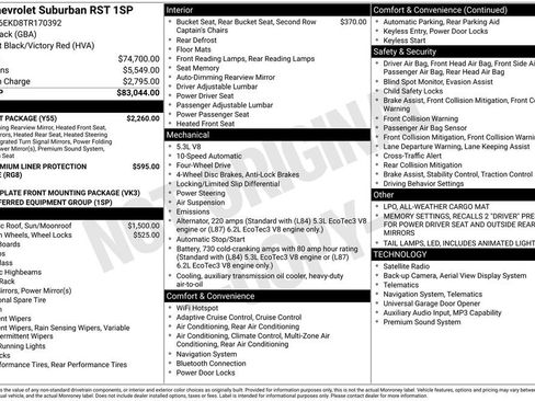 Used 2026 Chevrolet Suburban RST w/ Comfort Package image 3