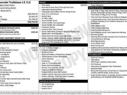 New 2026 Chevrolet TrailBlazer LS w/ LS Convenience Package AWD/4WD image 33