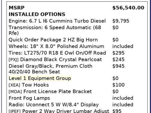 Used 2024 RAM 2500 Big Horn AWD/4WD image 4
