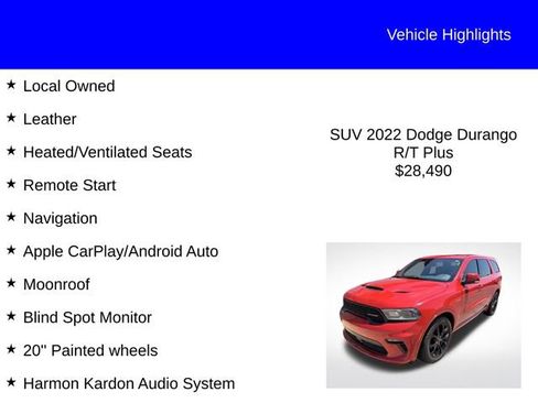 Used 2022 Dodge Durango R/T image 2