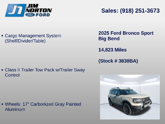 Used 2025 Ford Bronco Sport Big Bend AWD/4WD image 16