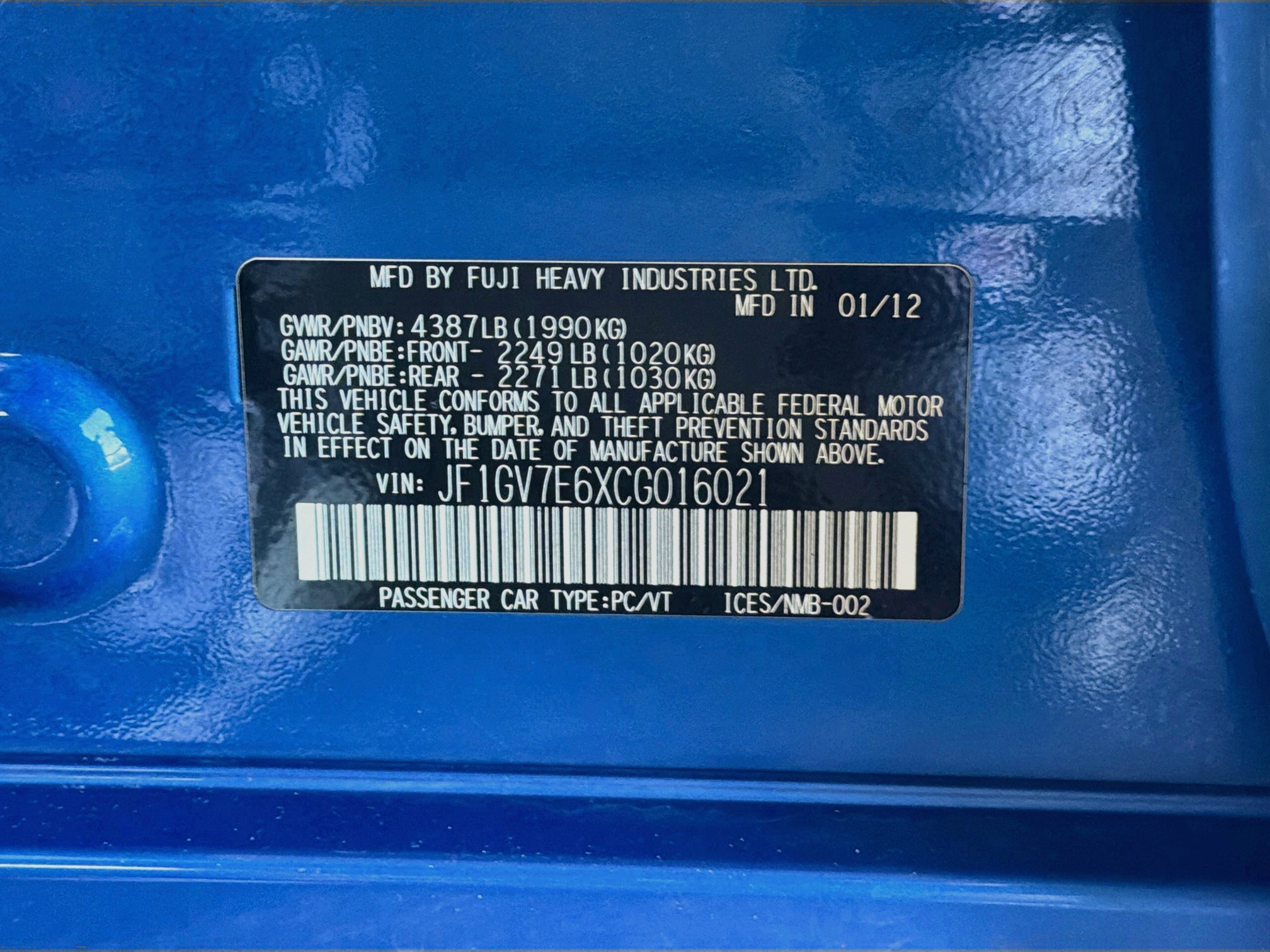 Used 2012 Subaru Impreza WRX Sedan AWD/4WD image 12
