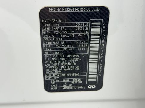 Used 2019 INFINITI QX50 Essential w/ Proactive Package AWD/4WD image 53