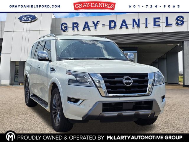 Used 2023 Nissan Armada Platinum w/ Captain's Chairs Package RWD image 1