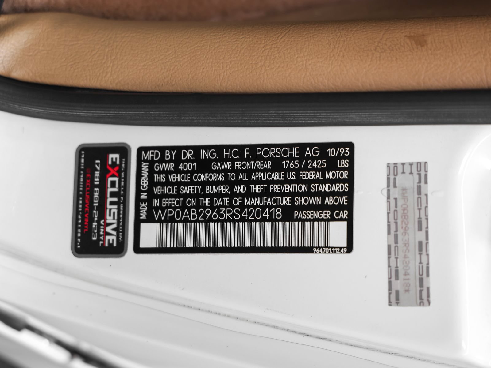 Used 1994 Porsche 911 Carrera 4 AWD/4WD image 19