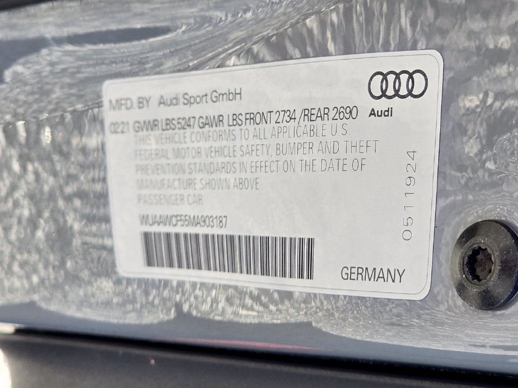 Used 2021 Audi RS 5 Sportback w/ Black Optic Package AWD/4WD image 28