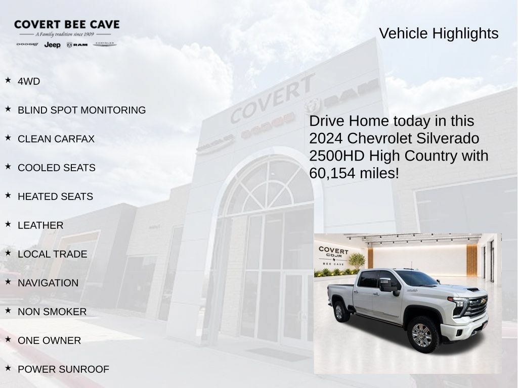 Used 2024 Chevrolet Silverado 2500 High Country w/ High Country Premium Package AWD/4WD image 9