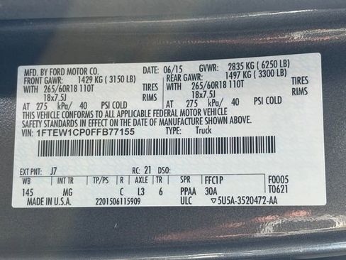 Used 2015 Ford F150 XLT w/ Equipment Group 302A Luxury image 30