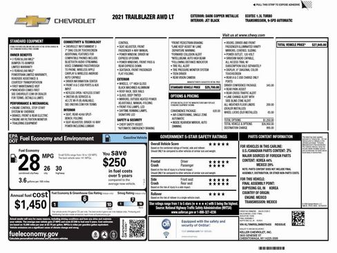 Certified 2021 Chevrolet TrailBlazer LT w/ Convenience Package image 3
