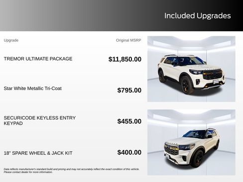 New 2026 Ford Explorer Tremor w/ Tremor Ultimate Package AWD/4WD image 3
