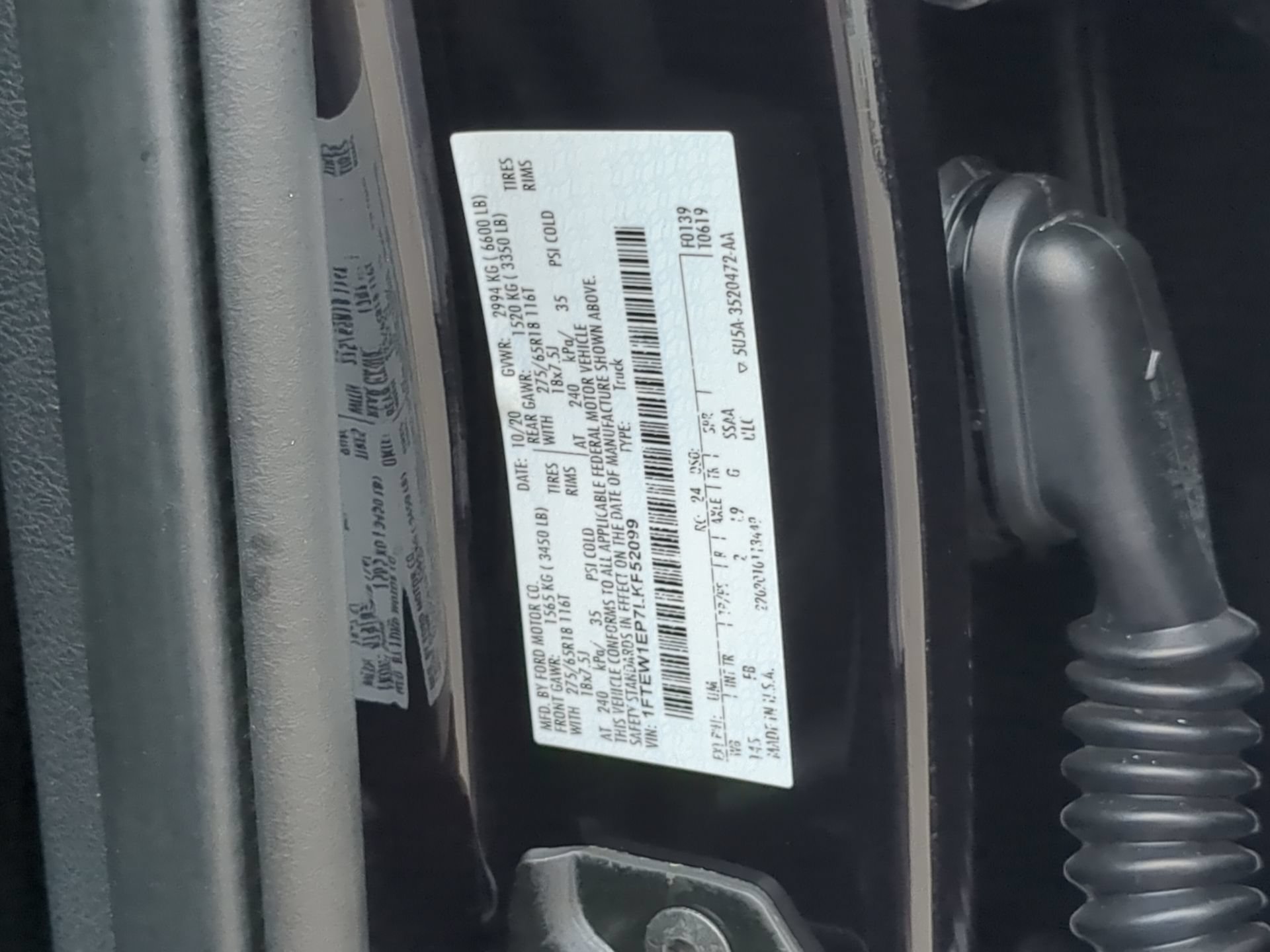 Certified 2020 Ford F150 XLT w/ Equipment Group 302A Luxury AWD/4WD image 73