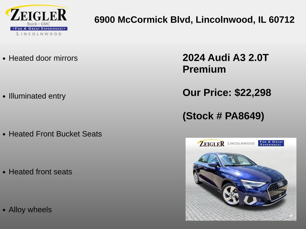 Used 2024 Audi A3 2.0T Premium FWD image 12