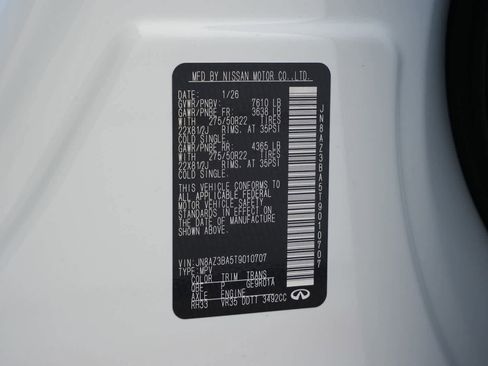 New 2026 INFINITI QX80 Luxe RWD image 27