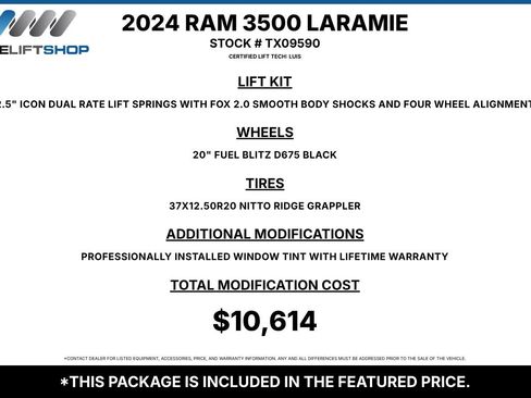 Used 2024 RAM 3500 Laramie w/ Night Edition AWD/4WD image 1