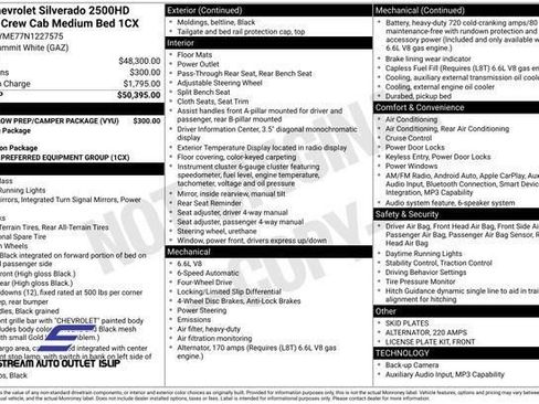 Used 2022 Chevrolet Silverado 2500 Custom w/ Snow Plow Prep/Camper Package image 38