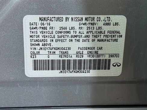 Used 2016 INFINITI Q50 3.0t Premium w/ Driver Assistance Package RWD image 43