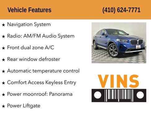 Used 2023 BMW X4 xDrive30i w/ Premium Package AWD/4WD image 5