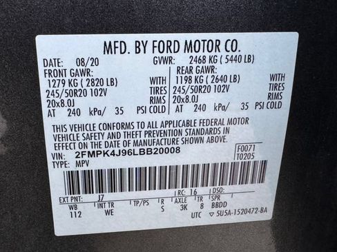 Used 2020 Ford Edge ST-Line w/ Cold Weather Package AWD/4WD image 9