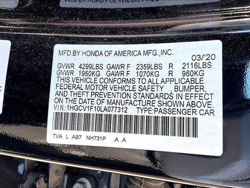 Used 2020 Honda Accord LX image 43