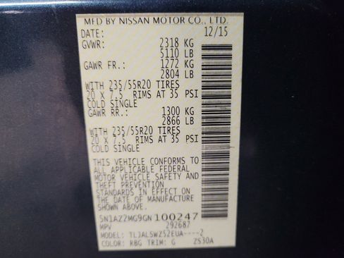 Used 2016 Nissan Murano Platinum FWD image 33