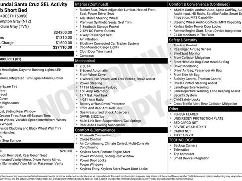 New 2026 Hyundai Santa Cruz SEL image 21