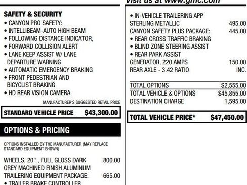 Certified 2024 GMC Canyon AT4 w/ Canyon Safety Plus Package image 2